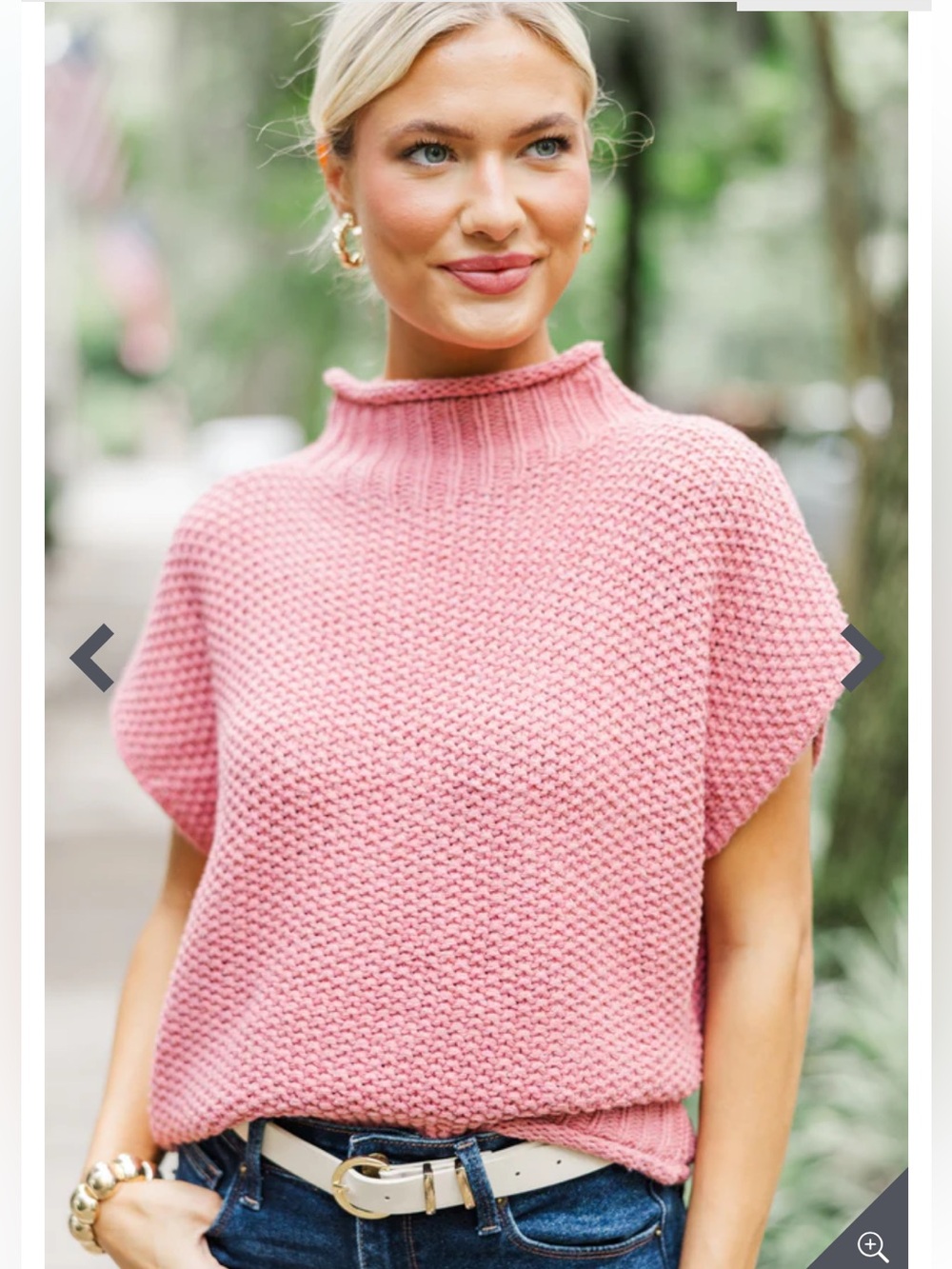 She + Sky Return To You Marsala Short Sleeve Sweater